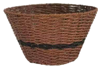 Round Rustic Resin Hanging Basket w/ Wire Hanger 20/Case
