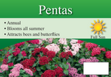 5"w X 7"L Annuals Plant Information Signs - Fluted Coroplast Material