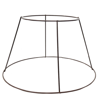 Black round circular stand for a cone basket 