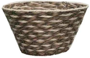 Round Swirl Resin Hanging Basket w/ Wire Hanger 20/Case