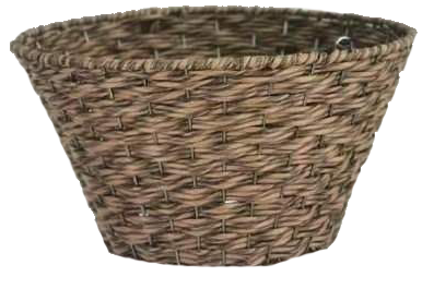 Round Variegated Resin Hanging Basket w/ Wire Hanger 20/Case